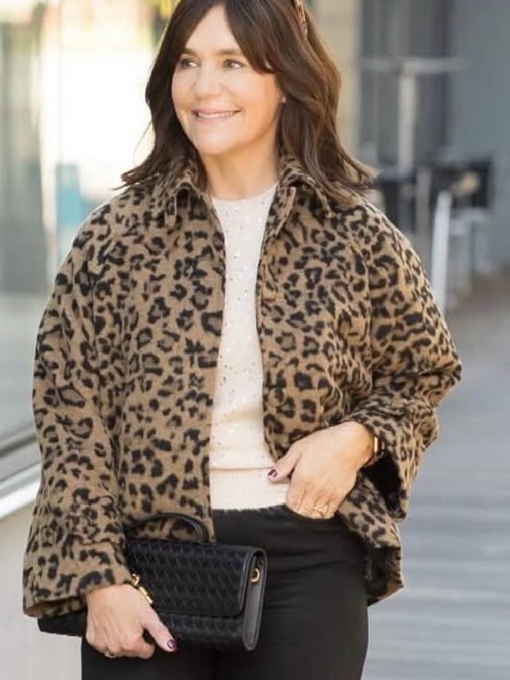 Leopard Print Jacket - Brown/Black NWT- Baum and Pferdgarten size 10